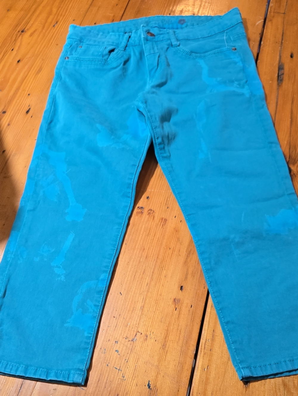 S, Oliver Pant Sz 8 Shape Capri Slim Fit Teal Casual Pants